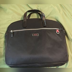 Tumi VOYAGEUR Cornwall Brief Business Shoulder Bag Black Nylon Used